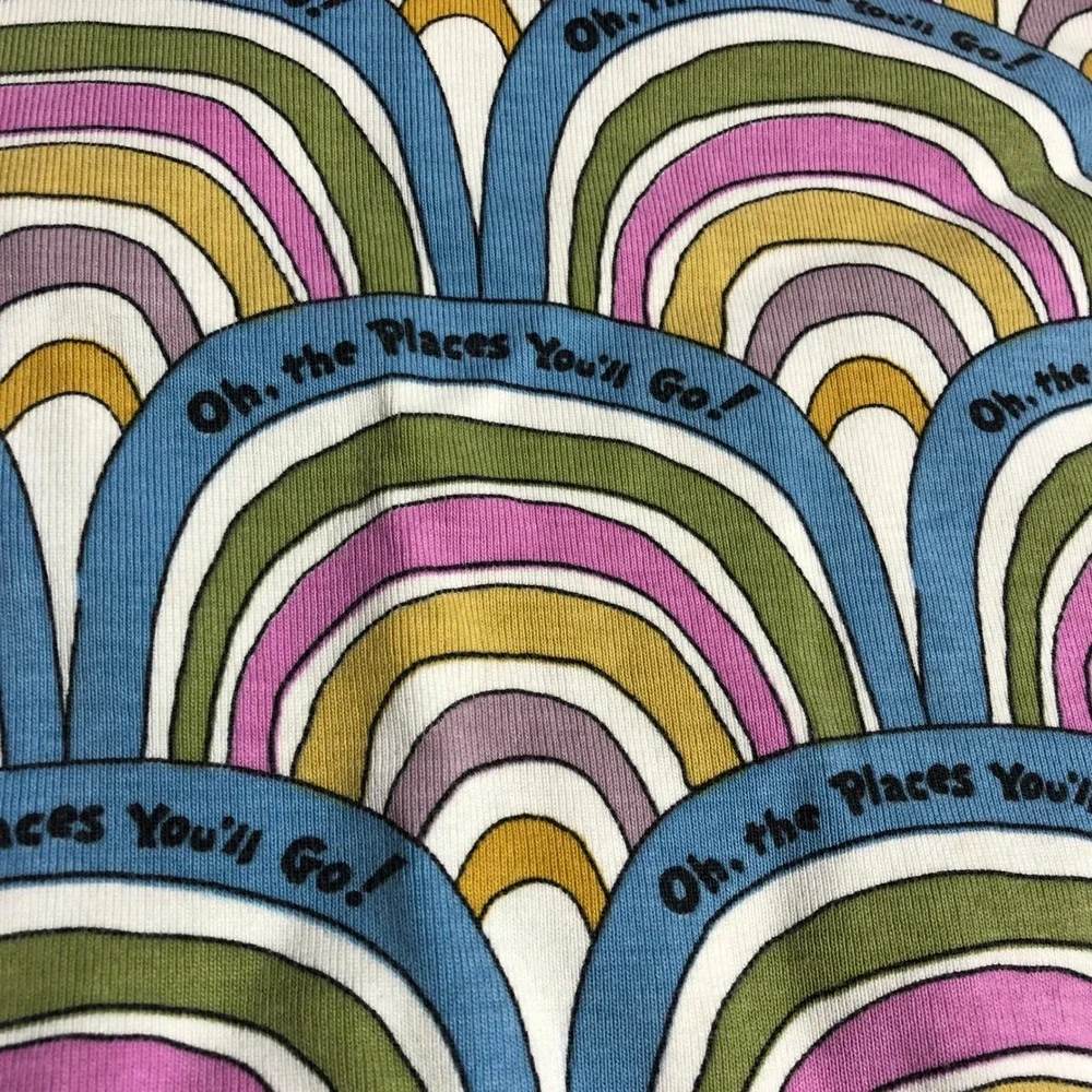 Hanna Andersson Dr Seuss Oh the Places Youll Go Pajama Set Kids 160 US 14 Cotton